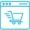 Icon representing e-commerce website development services