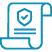 Establish and educate icon for cybersecurity